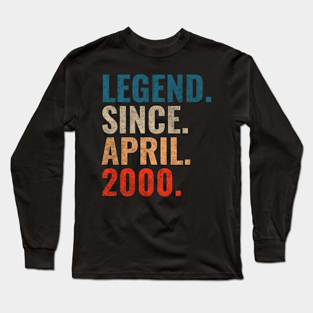 Legend since April 2000 Retro 2000 Long Sleeve T-Shirt by TeeLogic